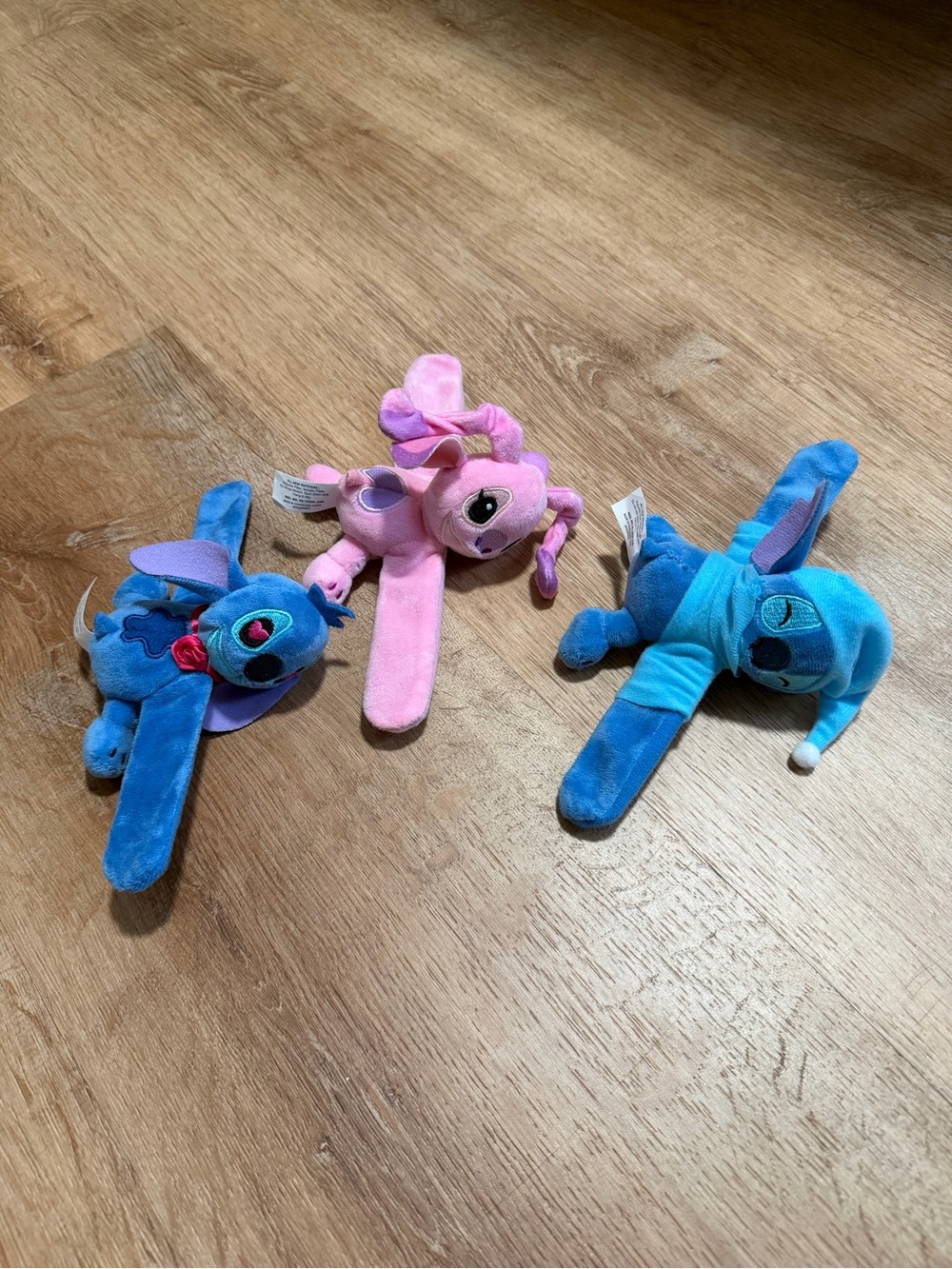 Plush Clip-On Characters - Pink & Blue Soft Toys